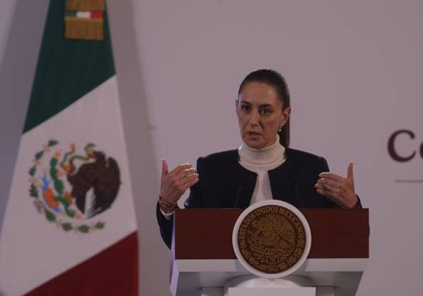 Mexico s first female president, Claudia Sheinbaum Pardo, speaks during an briefing conference, where she presented the National Security Strategy, at the National Palace. on October 8, 2024 in Mexico City, Mexico. Mexico City Mexico - ZUMAe321 20241008_zia_e321_019 Copyright: xIanxRoblesx