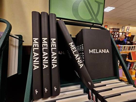 Melania Trump Book - NYC Melania Trump s new book hit shelves at Barnes and Noble store and online retailers in New York on Octiober 9, 2024. In a newly released memoir, former First Lady Melania Trump shares her pro-choice stance on abortion, the moment she first met Donald Trump in a New York City night club and cruel rumours about her son having autism. Photo by Charles Guerin ABACAPRESS.COM New York NY United States  Copyright: xGuerinxCharles ABACAx