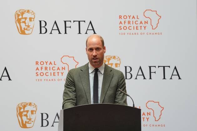Entertainment Themen der Woche KW41 Entertainment Bilder des Tages Prince of Wales visits Bafta - London The Prince of Wales gives a speech during an event co-hosted by Bafta and the Royal African Society, at Bafta, in Piccadilly, London, to celebrate young creatives and showcase the importance of supporting young people in the film, games and television industries. Picture date: Wednesday October 9, 2024., Credit:Jonathan Brady Avalon UK, London  Copyright: xJonathanxBradyx xAvalonx 0918634913