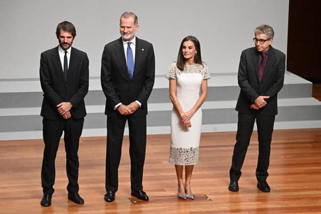 Presentation of the National Culture Awards 2022 and 2023 The King Felipe and Queen Letizia preside over the presentation of the National Culture Awards 2022 and 2023 at the Reina Sofia National Museum of Art, accompanied by the Minister of Culture, Ernest Urtasun, on October 10, 2024, in Madrid Spain 10 OCTOBER 2024 José Espana  Copyright: xJosÃ xOlivax 6269165