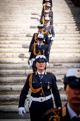 News Themen der Woche KW41 News Bilder des Tages October 10, 2024, Rome, Rm, Italy: The celebration of the 154th anniversary of the foundation of Polizia Locale di Roma Capitale takes place in the church of Santa Maria in Aracoeli and in Campidoglio square. Rome Italy - ZUMAg256 20241010_znp_g256_031 Copyright: xMarcoxDixGianvitox