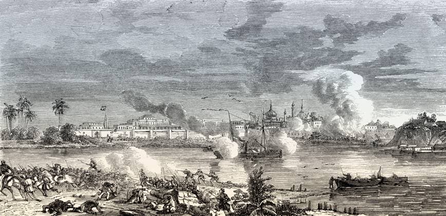Belagerung von Lucknow, Uttar Pradesh, Indischer Aufstand von 1857 Siege of Lucknow, Uttar Pradesh, Indian Rebellion of 1857 Copyright: imageBROKER Heinz-DieterxFalkens iblhfa11526757.jpg