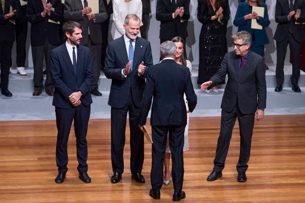 10-10-2024 Madrid Queen Letizia and King Felipe attend the award ceremony of the 2022 and 2023 national culture awards at the Museo Nacional de Arte in Madrid. No Spain Â  Copyright: xPPEx