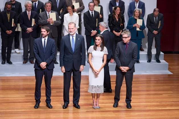 10-10-2024 Madrid Queen Letizia and King Felipe attend the award ceremony of the 2022 and 2023 national culture awards at the Museo Nacional de Arte in Madrid. No Spain Â  Copyright: xPPEx