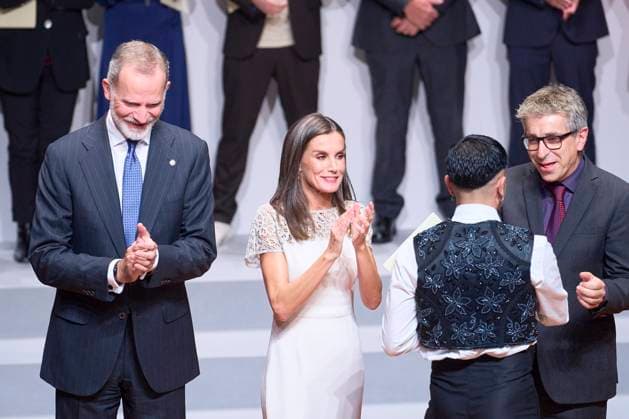 10-10-2024 Madrid Queen Letizia and King Felipe attend the award ceremony of the 2022 and 2023 national culture awards at the Museo Nacional de Arte in Madrid. No Spain Â  Copyright: xPPEx