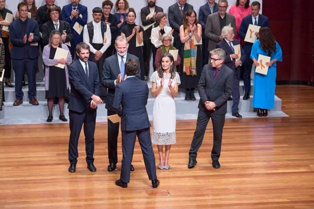 10-10-2024 Madrid Queen Letizia and King Felipe attend the award ceremony of the 2022 and 2023 national culture awards at the Museo Nacional de Arte in Madrid. No Spain Â  Copyright: xPPEx