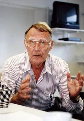 STOCKHOLM 1993-11-11. Porträtt av IKEA-grundaren Ingvar Kamprad. Stockholm Sverige PER x8x *** STOCKHOLM 1993 11 11 Portrait of IKEA founder Ingvar Kamprad Stockholm Sweden PER x8x  Copyright: xBerntxClaesson Expressen TTx INGVAR KAMPRAD