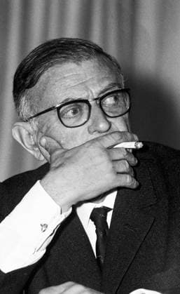 Jean-Paul Sartre en 1967 Jean-Paul Sartre lors d un meeting de soutien à Régis Debray après son arrestation en Bolivie, Paris le 1er juin 1967 Paris France  Copyright: xReportersxAssocies xGrk7263441x