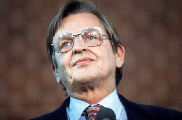 ARCHIVE 1982 Social Democrats party leader Olof Palme during an election debate before the 1982 parliamentary election. STOCKHOLM SWEDEN sp_sw x5600x *** ARCHIVE 1982 Social Democrats party leader Olof Palme during an election debate before the 1982 parliamentary election STOCKHOLM SWEDEN sp sw x5600x  Copyright: xSVTxBildx OLOF PALME 1982