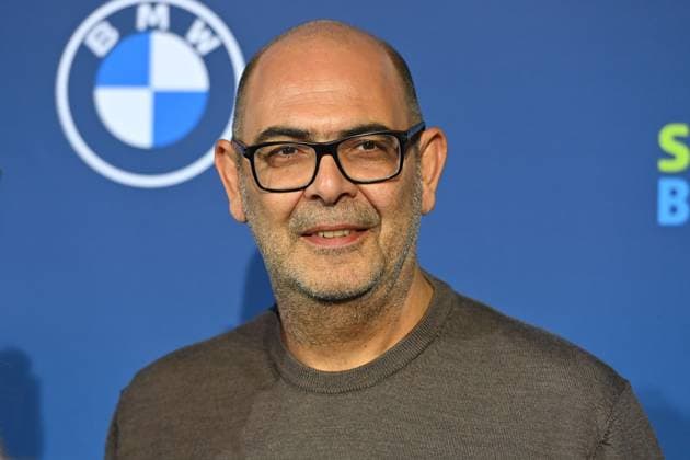 Hannes RINGLSTETTER cabaret artist, single picture, cropped single motif, portrait, portrait Bavarian Sports Award 2024 at BMW Welt, Red Carpet, Red Carpet on 12 10 2024