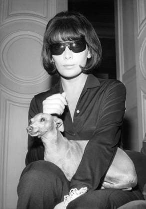 Orig. caption... JULIETTE GRECO TIENT DANCE SES BRAS SA LEVRETTE KATIA. Apres la dÃ false qui necessitÃ son hospitalization dans une clinic de Neuilly-l avait parlÃ a cette occasion de attempted de suicide- Juliette Greco a requ quelques journalists et amis cet apres midi dans son appartement dela rue de Verneuia Elle est apparue avec de grosses lunettes veilant son regard et sa levrette Katia dans se bras. Note Sunglasses Black shirt persons: JULIETTE GRECO sites: FRANCE sp_sw x5600x *** Orig caption JULIETTE GRECO TIENT DANCE SES BRAS SA LEVRETTE KATIA After the death which necessitated her hospitalization in a clinic of Neuilly she had spoken on this occasion of attempted suicide Juliette Greco has requested some journalists and  Copyright: xx JULIETTE GRECO