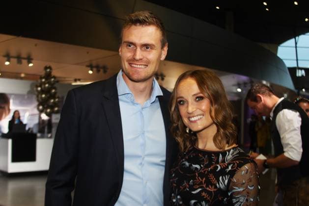 Bavarian Sports Award 2024 at BMW Welt in Munich TV presenter Nele Schenker meanwhile Nele Ocic and her husband Hannes Ocik, German rower He won two Olympic silver medals and was world champion three times