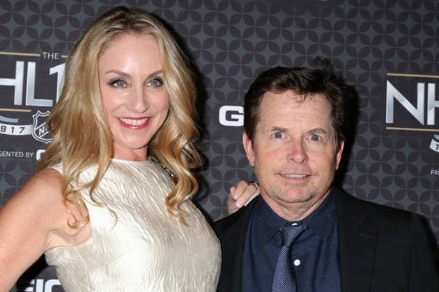 USA - NHL 100 Gala - Los Angeles LOS ANGELES - JAN 27: Tracy Pollan, Michael J. Fox at the NHL 100 Gala at Microsoft Theater on January 27, 2017 in Los Angeles, CA Los Angeles CA USA EDITORIAL USE ONLY Copyright: xx KathyxHutchinsx khphotos656503