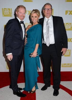 2013 Fox Golden Globe Awards Party 13 January 2013 - Beverly Hills, California - Jesse Tyler Ferguson, Julie Bowen, Ed O Neil. 2013 Fox Golden Globe Awards Party celebrating the 70th Annual Golden Globe Awards held at the The FOX Pavilion at the Beverly Hills Hotel. Photo Credit: Birdie Thompson AdMedia Beverly Hills CA United States EDITORIAL USE ONLY  Copyright: xx BirdiexThompson AdMediax admphotos863694