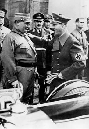 Orig. caption... PARTEITAG GROSSDEUTSCHLAND. DER GROSSE APPELL IM LUITPOLDHAIN. Der Führer und Generalfeldmarschall Göring nach dem grossen Appell. persons: Adolf Hitler ;Hermann Göring sites: LUITPOLDHAIN ;GERMANY sp_sw x5600x *** Orig caption PARTEITAG GROSSDEUTSCHLAND DER GROSSE APPELL IM LUITPOLDHAIN The Fuhrer and Field Marshal Göring after the great appeal persons Adolf Hitler Hermann Göring sites LUITPOLDHAIN GERMANY sp sw x5600x  Copyright: xXxXxXx GORING AND HITLER