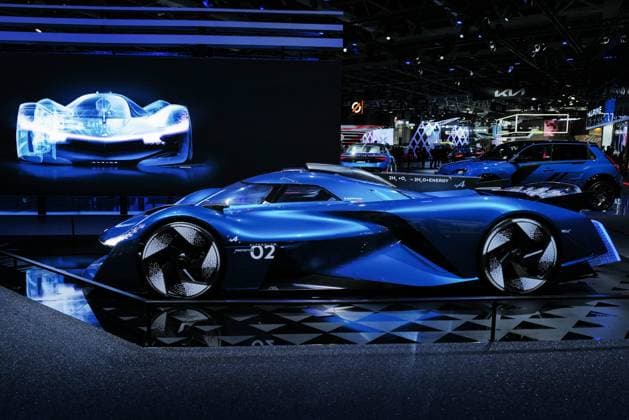 Annual Motor Show Alpine stand at the Mondial de lautomobile 2024 in Paris 310356 2024 10 14 Paris France  Copyright: xLionelxGuericolasx xStarfacex STAR_310356_184