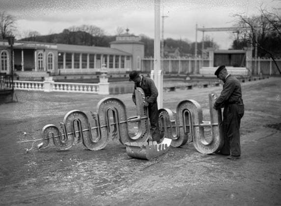 Göteborg - 1929-04-22 - Arbete pa Liseberg vid Spegeldammen *** Local Caption *** GT - Lada 1929-04 KAMERAREPORTAGE x2524x *** Gothenburg 1929 04 22 Work at Liseberg at Spegeldammen Local Caption GT Lada 1929 04 KAMERAREPORTAGE x2524x  Copyright: xKamerareportage TTx
