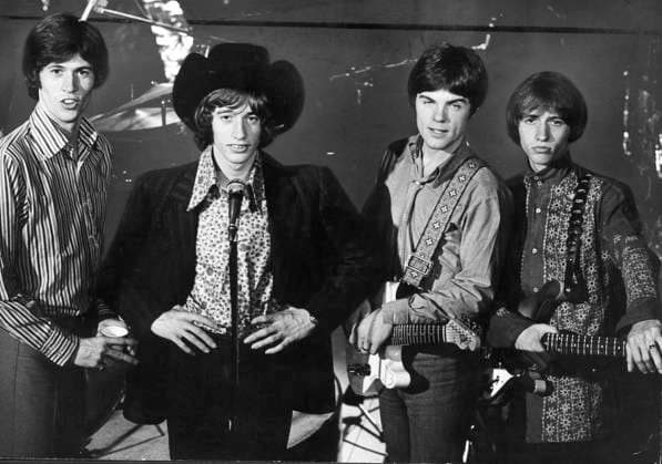 ARKIV 1967 - Engelsk-australiska popbandet Bee-Gees - Barry Gibb, Robin Gibb, Vince Melouney och Maurice Gibb. Gruppens femte medlem, Colin Petersen, var sjuk när bilden togs. SVERIGE PB-KOD:14 x14x *** ARCHIVE 1967 English Australian pop band Bee Gees Barry Gibb, Robin Gibb, Vince Melouney and Maurice Gibb The groups fifth member, Colin Petersen, was ill when the photo was taken SWEDEN PB CODE 14 x14x  Copyright: xJACOBxFORSELLx BEE-GEES