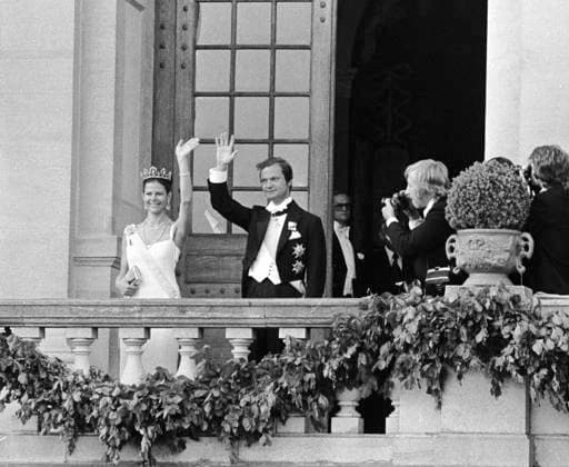 20 juni 1976 Kungabröllop. Kung Carl XVI Gustaf och Silvia Sommerlath. x2524x *** June 20, 1976 Royal Wedding King Carl XVI Gustaf and Silvia Sommerlath x2524x  Copyright: xKamerareportage TTx