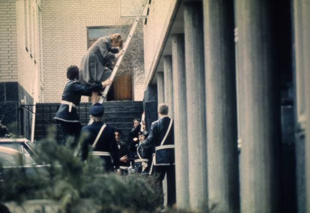 The occupation of the West German embassy in April 1975 Evacuation Stairs sites: SWEDEN;STOCKHOLM sp_sw x5600x *** The occupation of the West German embassy in April 1975 Evacuation Stairs sites SWEDEN STOCKHOLM sp sw x5600x  Copyright: xKJELLxGUSTAFSSONxKGx WEST GERMAN EMBASSY ADDRESS