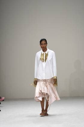 October 15, 2024, Mexico City, Mexico City, Mxico: Models wear designs by the Mexican FRANCISCO CANCINO during the first day of Fashion Week Mexico catwalks. Mexico City Mxico - ZUMAn296 20241015_zip_n296_016 Copyright: xJorgexNunezx