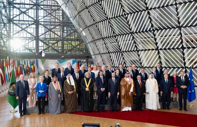 October 16, 2024, Brussels: An handout image provided by Italian governmemt press office shows Italy s Prime Minister Giorgia Meloni attending a EU - Gulf Cooperation Council (GCC) summit in Brussels, 16 October 2024. .ANSA FILIPPO ATTILI- UFFICIO STAMPA PALAZZO CHIGI Brussels  - ZUMAa110 20241016_zaf_a110_039 Copyright: xFilippoxAttilix