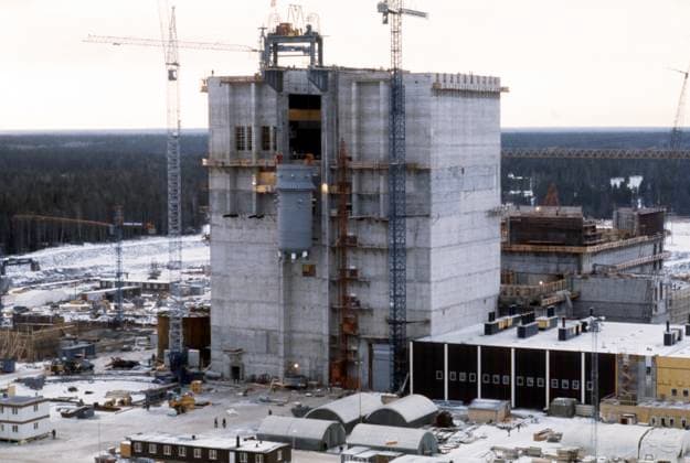 ARCHIVE FORSMARK 19761209 Forsmark s nuclear power plant under construction Forsmark Sweden sp sw x5600x  Copyright: xSVTxBildx NUCLEAR PLANT