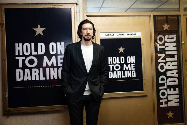 Bilder des Jahres 2024, Entertainment 10 Oktober Entertainment Themen der Woche KW42 October 16, 2024, New York, Ny, United States: Adam Driver poses outside the theatre on Opening Night of Hold On To Me Darling at Lucille Lortel Theatre in New York. October 16, 2024. New York United States - ZUMAp281 20241016_zea_p281_088 Copyright: xPhotoxImagexPressx