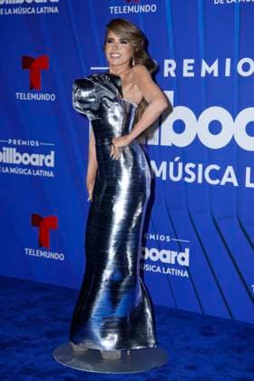 Gloria Trevi walks the red carpet at the 2024 Latin Billboard Music Awards at the Mediapro Studio in Medley, Florida on Thursday, October 17, 2024.  MIA20241017127 GARYxIxROTHSTEIN