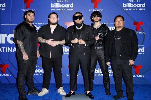 Fuerza Regida walks the red carpet at the 2024 Latin Billboard Music Awards at the Mediapro Studio in Medley, Florida on Thursday, October 17, 2024.  MIA20241017179 GARYxIxROTHSTEIN