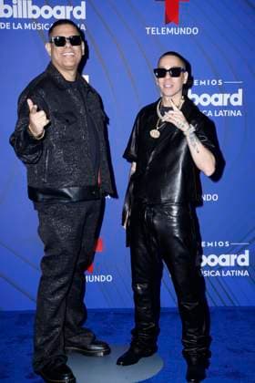 Baby Rasta y Gringo walk the red carpet at the 2024 Latin Billboard Music Awards at the Mediapro Studio in Medley, Florida on Thursday, October 17, 2024.  MIA20241017173 GARYxIxROTHSTEIN