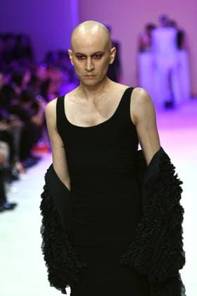 October 17, 2024, Mexico City, Mexico City, Mxico: Models wear designs by the Mexicans HUA during the Fashion Week Mexico catwalks. Mexico City Mxico - ZUMAn296 20241017_zip_n296_019 Copyright: xJorgexNunezx