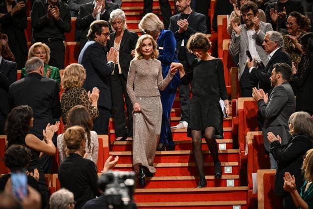 16th Lumiere Film Festival Lumiere Award Ceremony Isabelle Huppert attending the Lumiere Award Ceremony ( Prix Lumiere ) during the 16th Lumiere Film Festival in Lyon, France on October 18, 2024. Photo by Julien Reynaud APS-Medias ABACAPRESS.COM Lyon France  Copyright: xReynaudxJulien APS-Medias ABACAx