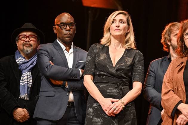 16th Lumiere Film Festival Lumiere Award Ceremony Lucien Jean Baptiste, Julie Gayet attending the Lumiere Award Ceremony ( Prix Lumiere ) during the 16th Lumiere Film Festival in Lyon, France on October 18, 2024. Photo by Julien Reynaud APS-Medias ABACAPRESS.COM Lyon France  Copyright: xReynaudxJulien APS-Medias ABACAx