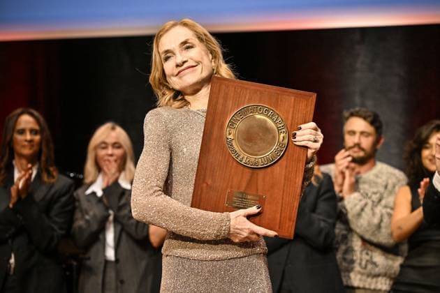 16th Lumiere Film Festival Lumiere Award Ceremony Isabelle Huppert attending the Lumiere Award Ceremony ( Prix Lumiere ) during the 16th Lumiere Film Festival in Lyon, France on October 18, 2024. Photo by Julien Reynaud APS-Medias ABACAPRESS.COM Lyon France  Copyright: xReynaudxJulien APS-Medias ABACAx