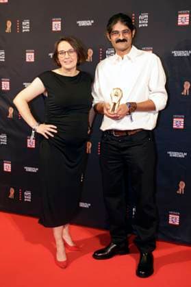 Anna Schoeppe and Hesam Yousefi at the 35th Hessian Film and Cinema Award 2024 ceremony at the Alte Oper Frankfurt am Main, 18 10 2024 Foto:xP.xBackx xFuturexImagex filmpres_hessen_4023