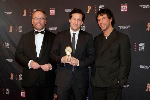 Timon Gremmels, David Hadda and Aaron Altaras at the 35th Hessian Film and Cinema Award 2024 ceremony in the Alte Oper Frankfurt am Main, 18 10 2024 Foto:xP.xBackx xFuturexImagex filmpres_hessen_4033