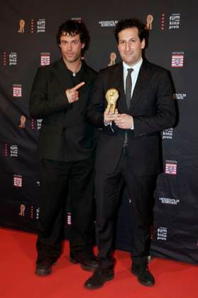 Aaron Altaras and David Hadda at the 35th Hessian Film and Cinema Award 2024 ceremony at the Alte Oper Frankfurt am Main, 18 10 2024 Foto:xP.xBackx xFuturexImagex filmpres_hessen_4036