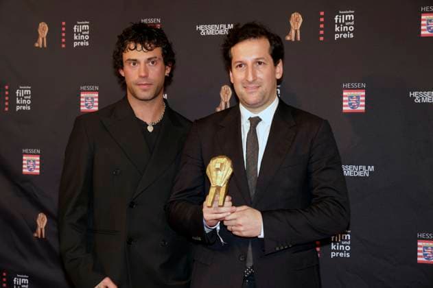 Aaron Altaras and David Hadda at the 35th Hessian Film and Cinema Award 2024 ceremony at the Alte Oper Frankfurt am Main, 18 10 2024 Foto:xP.xBackx xFuturexImagex filmpres_hessen_4037