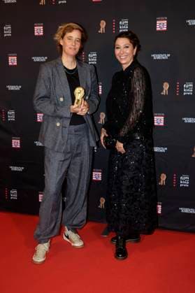 Pia Strietmann and Ursula Strauss at the 35 Hessian Film and Cinema Award 2024 ceremony at the Alte Oper Frankfurt am Main, 18 10 2024 Foto:xP.xBackx xFuturexImagex filmpres_hessen_4041