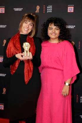 Marja Burchard and Sara Fazilat at the 35 Hessian Film and Cinema Award 2024 ceremony at the Alte Oper Frankfurt am Main, 18 10 2024 Foto:xP.xBackx xFuturexImagex filmpres_hessen_4062