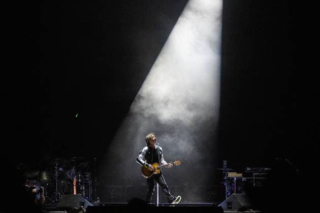 October 18, 2024, Sacramento, Ca, USA: Keith Urban performs during the Golden Sky Music Festival at Discovery Park on Friday, Oct. 18, 2024 in Sacramento. Sacramento USA - ZUMAj89_ 20241018_zaf_j89_005 Copyright: xPaulxKitagakixJr.x
