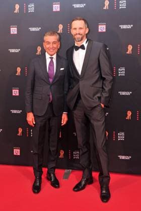 Hessischer Film und Kinopreis 2024 Michel Friedman and Florian Hager on the occasion of the award ceremony of the Hessischer Film und Kinopreis on 18 10 2024 in the Alte Oper, Frankfurt Main 20241018MWI010932