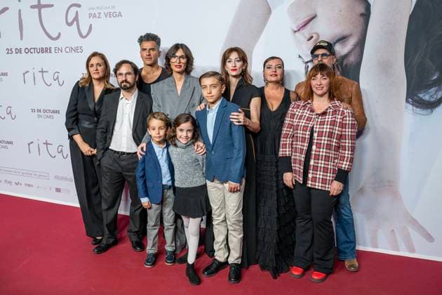 Entertainment Themen der Woche KW43 Entertainment Bilder des Tages October 21, 2024, Madrid, Madrid, Spain: All the cast of PAZ VEGA s movie Ã¢â‚¬oeRITAÃ¢â‚¬Â..PAZ VEGA, ROBERTO oÂLAMO, SOFoÂA ALLEPUZ, ALEJANDRO ESCAMILLA, DANIEL NAVARRO, PAZ DE ALARCoN, AMADA SANTOS, BEATRIZ COTOBAL, MARTA VELASCO, GONZALO BENDALA. Madrid Spain - ZUMAc312 20241021_zsp_c312_017 Copyright: xOscarxManuelxSanchezx