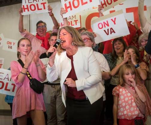 October 21, 2024, Fredericton, Nb, Canada: New Brunswick Liberal Leader and premier-elect Susan Holt addresses supporters at her campaign headquarters in Fredericton, N.B., on Monday October 21, 2024. Fredericton Canada  - ZUMAc35_ 20241021_zaf_c35_110 Copyright: xStephenxMacgillivrayx