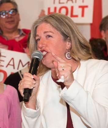 October 21, 2024, Fredericton, Nb, Canada: New Brunswick Liberal Leader and premier-elect Susan Holt speaks to supporters in Fredericton, Monday, Oct. 21, 2024. Fredericton Canada  - ZUMAc35_ 20241021_zaf_c35_125 Copyright: xStephenxMacgillivrayx