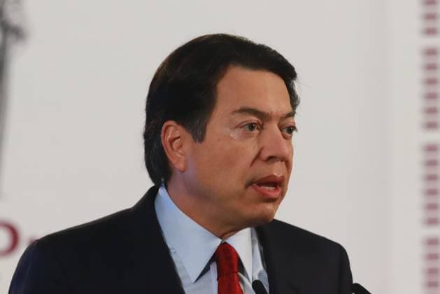 Mario Delgado , Secretary of Public Education (SEP), speaking during MexicoÃ¢â‚¬â ¢s President Claudia Sheinbaum Pardo press conference about at the National Palace. on October 23, 2024 in Mexico City, Mexico. Mexico City Mexico - ZUMAe321 20241023_zia_e321_017 Copyright: xCarlosxSantiagox