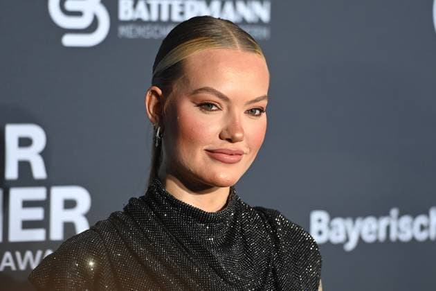 Entertainment Themen der Woche KW43 Cheyenne Ochsenknecht, Einzelbild,angeschnittenes Einzelmotiv,Portraet,Portrait,Porträt. Roter Teppich,Blauer Panther TV und Streaming Award 2024 am 23.10.2024 in der BMW Welt Muenchen. *** Cheyenne Ochsenknecht, single picture,cropped single motif,portrait,portrait,portrait red carpet,Blue Panther TV and Streaming Award 2024 on 23 10 2024 at BMW Welt Munich