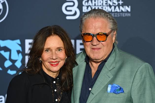 Michael BRANDNER Actor , with wife Karin, Red Carpet,Blue Panther TV and Streaming Award 2024 on 23 10 2024 at BMW Welt Munich