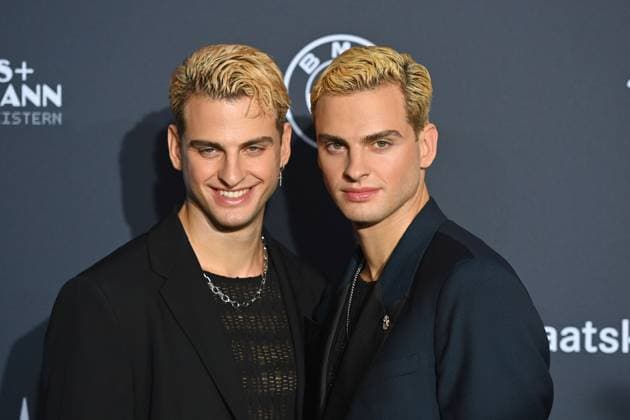 Julian and Luka CIDIC, the twins from Germanys next Topmodel , Red Carpet,Blue Panther TV and Streaming Award 2024 on 23 10 2024 at BMW Welt Munich